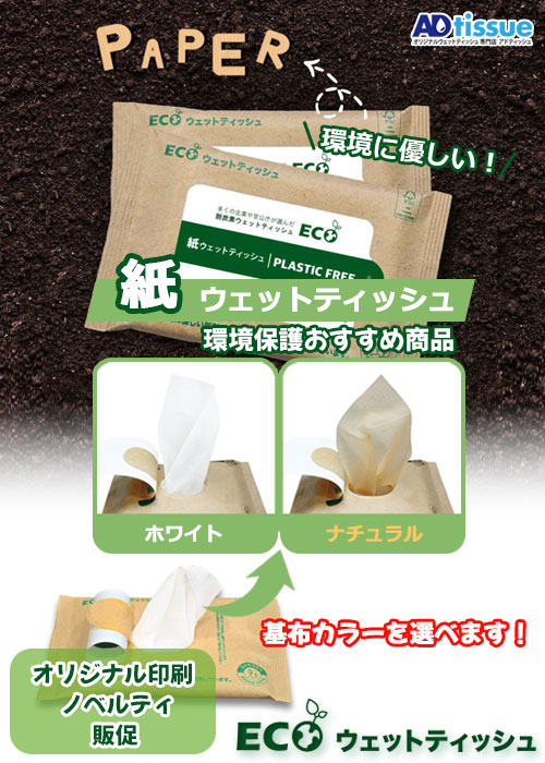 生分解性ウェットティッシュ10枚入り