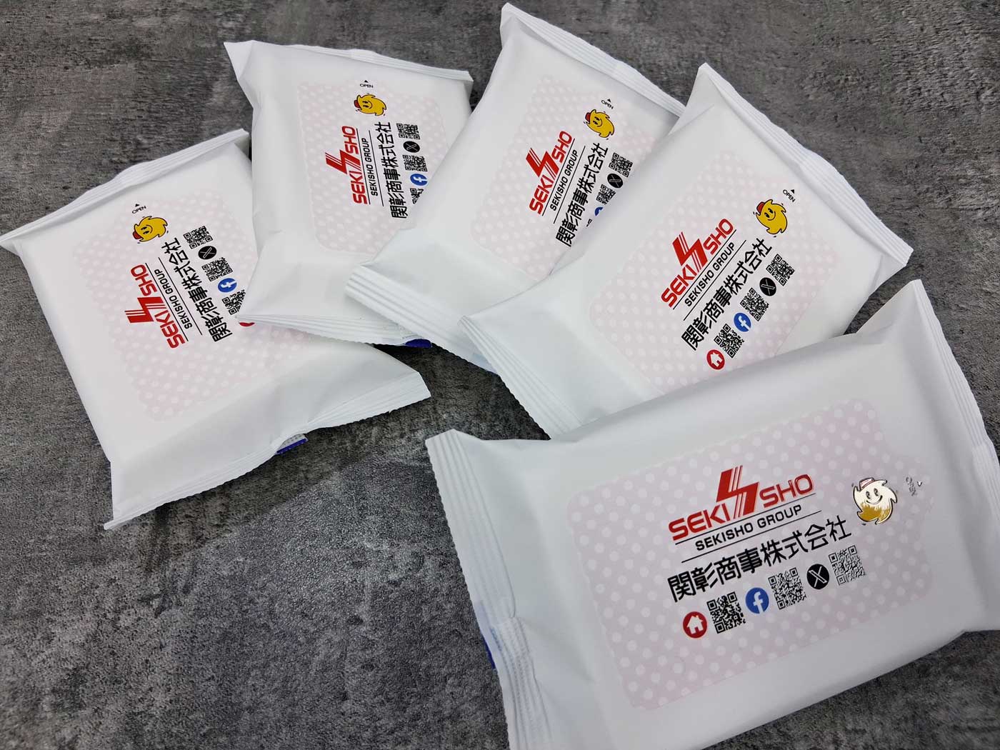 販促用ウェットティッシュの製作事例